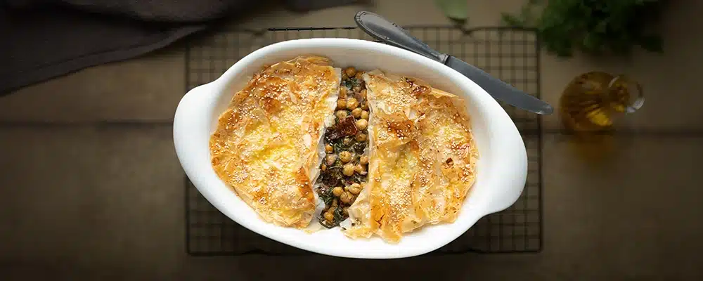 Hem Börek Hem Yemek: Nohutlu ve Ispanaklı Börek